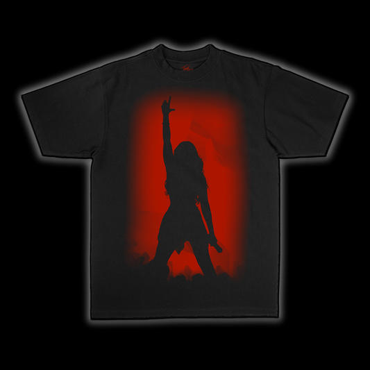 Toni Red Silhouette T-Shirt Black