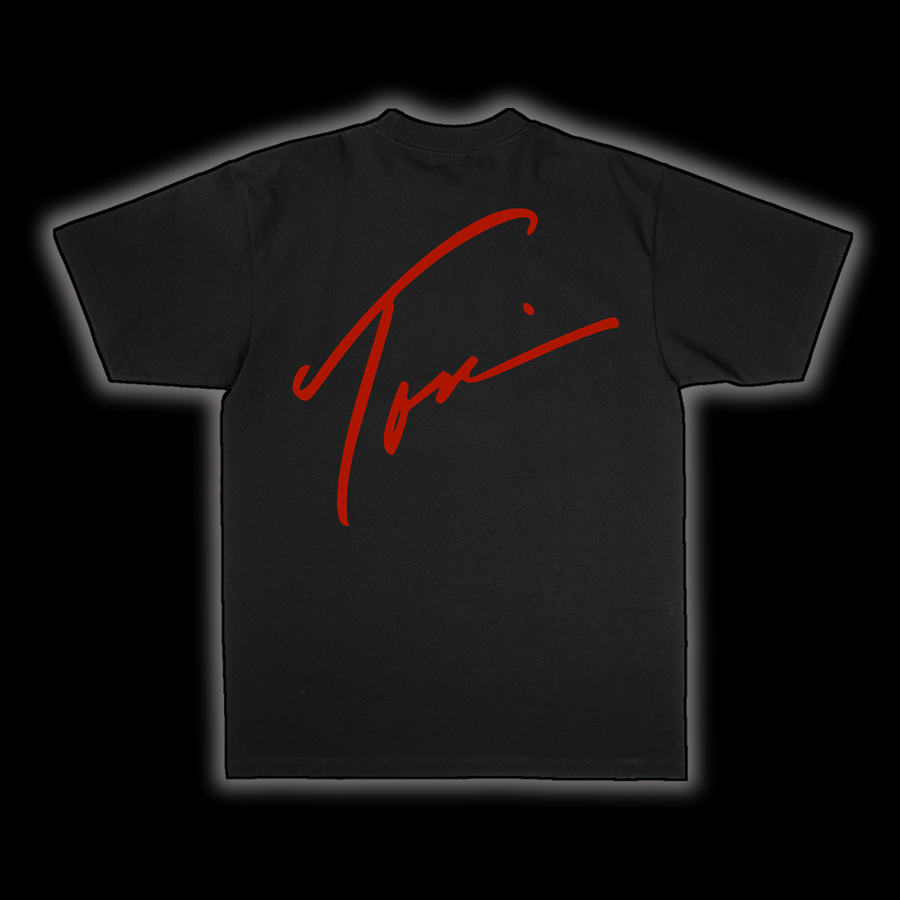 Toni Red Silhouette T-Shirt Black