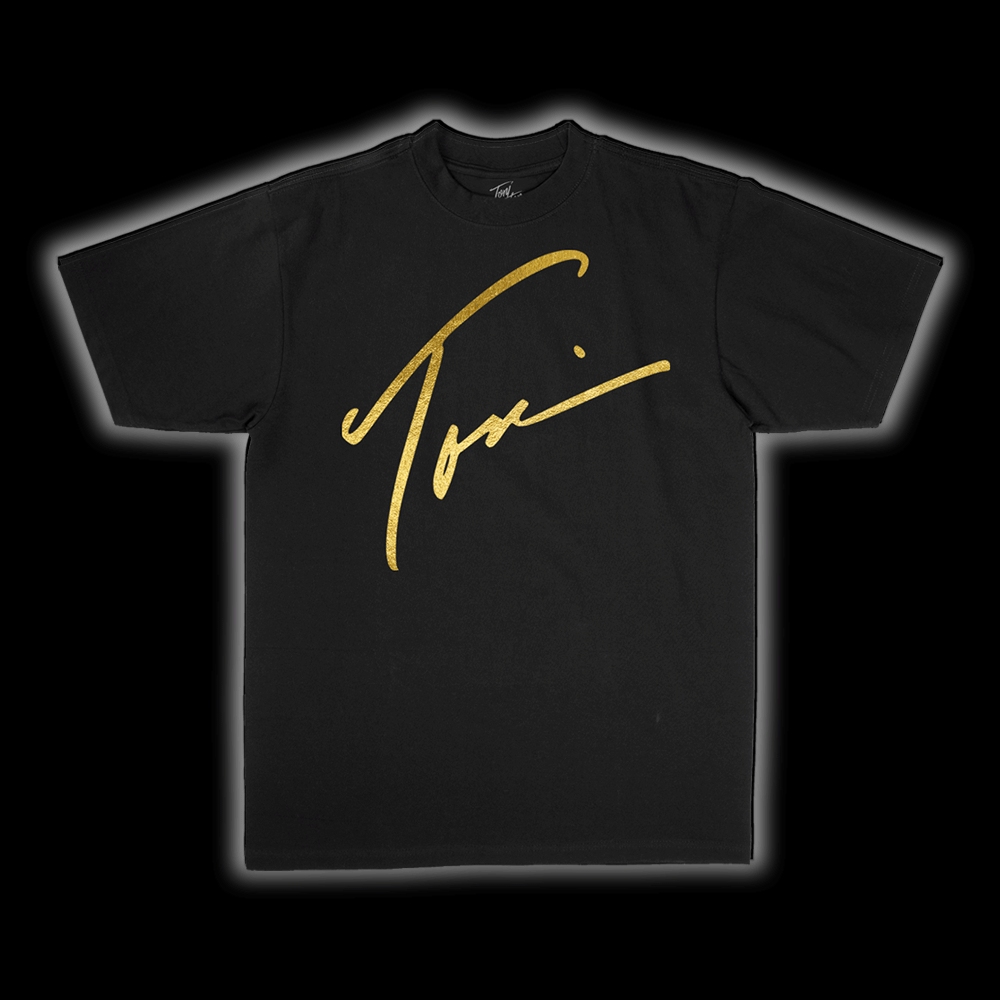 Toni Gold Foil T-Shirt Black
