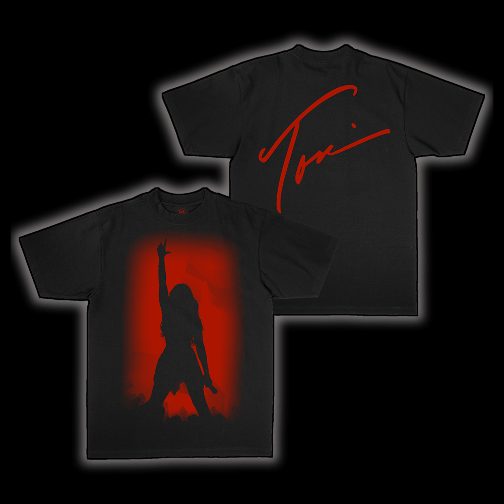 Toni Red Silhouette T-Shirt Black