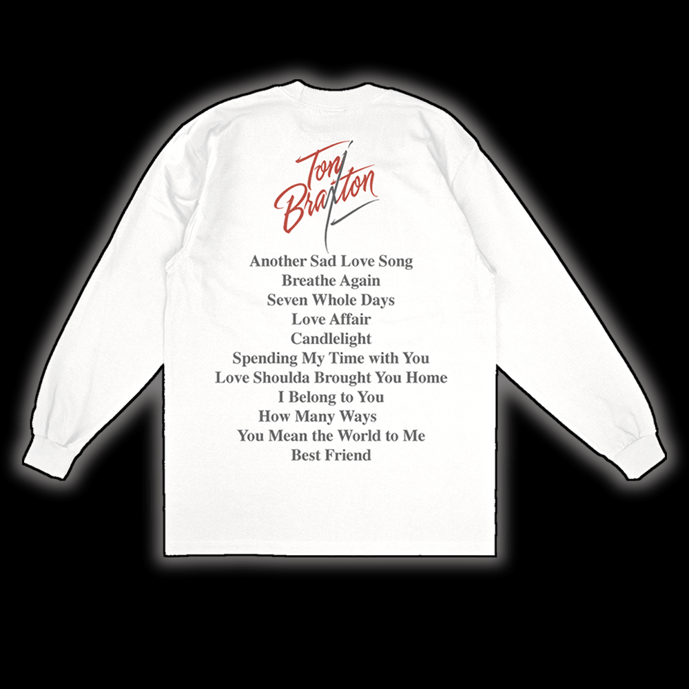 Toni Braxton Debut Album Long Sleeve T-shirt White