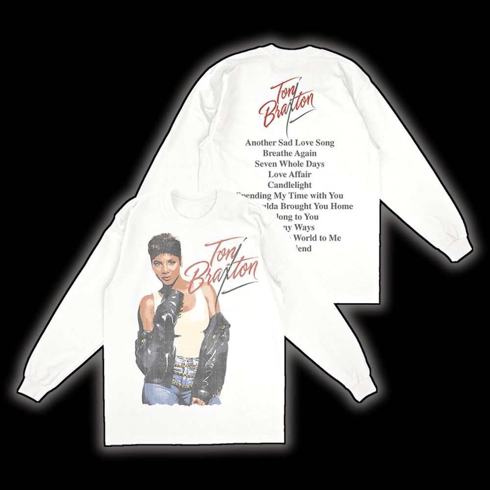 Toni Braxton Debut Album Long Sleeve T-shirt White
